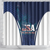 United States 2026 Soccer Shower Curtain Go USA One Nation One Team