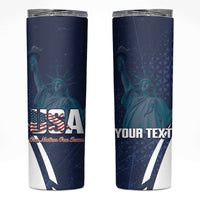United States 2026 Soccer Custom Skinny Tumbler Go USA One Nation One Team