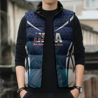 United States 2026 Soccer Custom Sleeveless Puffer Jacket Go USA One Nation One Team