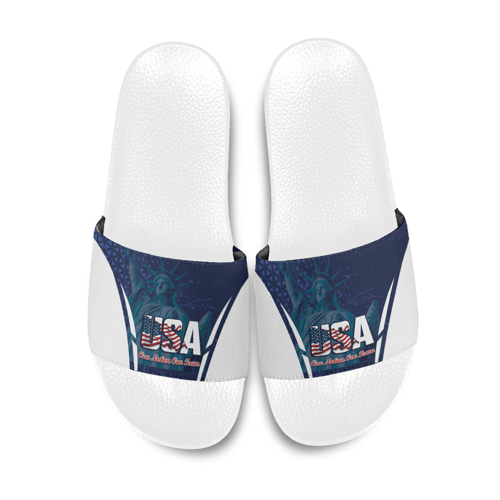 United States 2026 Soccer Slide Sandals Go USA One Nation One Team