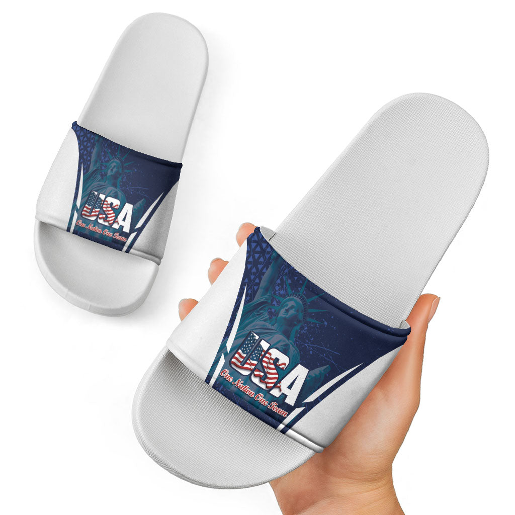 United States 2026 Soccer Slide Sandals Go USA One Nation One Team