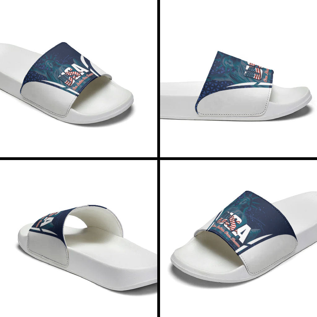 United States 2026 Soccer Slide Sandals Go USA One Nation One Team