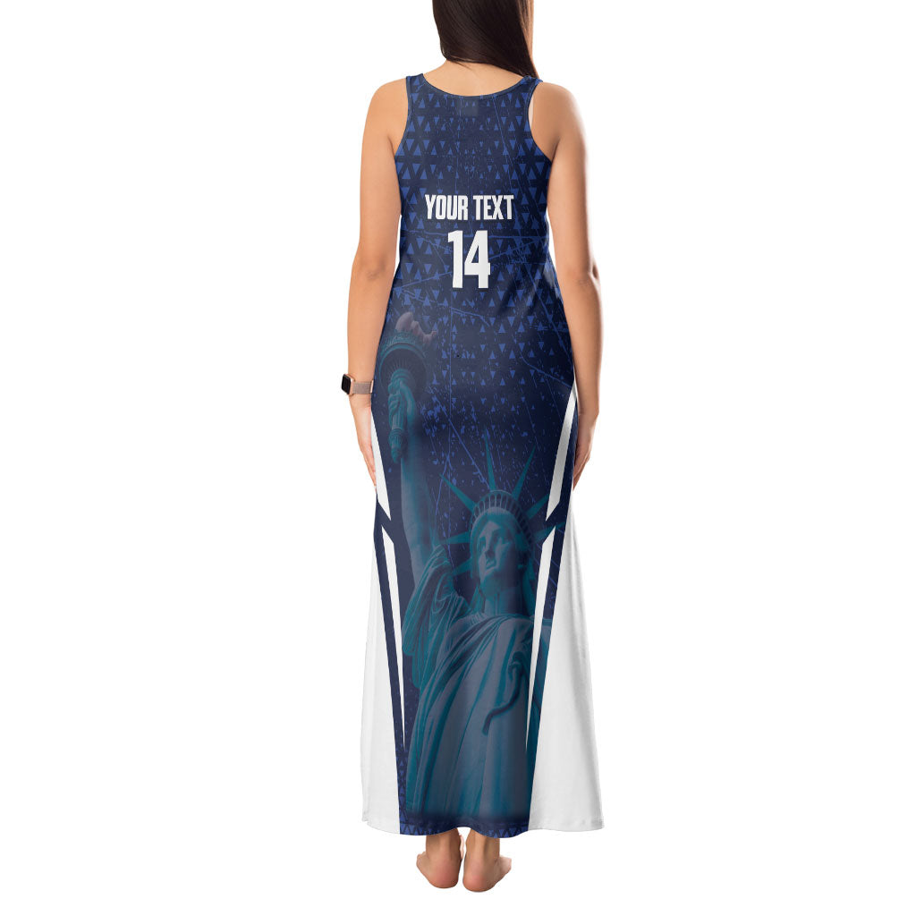 United States 2026 Soccer Custom Tank Maxi Dress Go USA One Nation One Team
