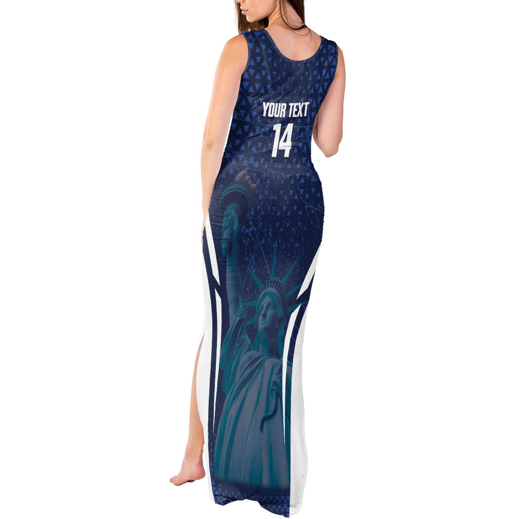 United States 2026 Soccer Custom Tank Maxi Dress Go USA One Nation One Team