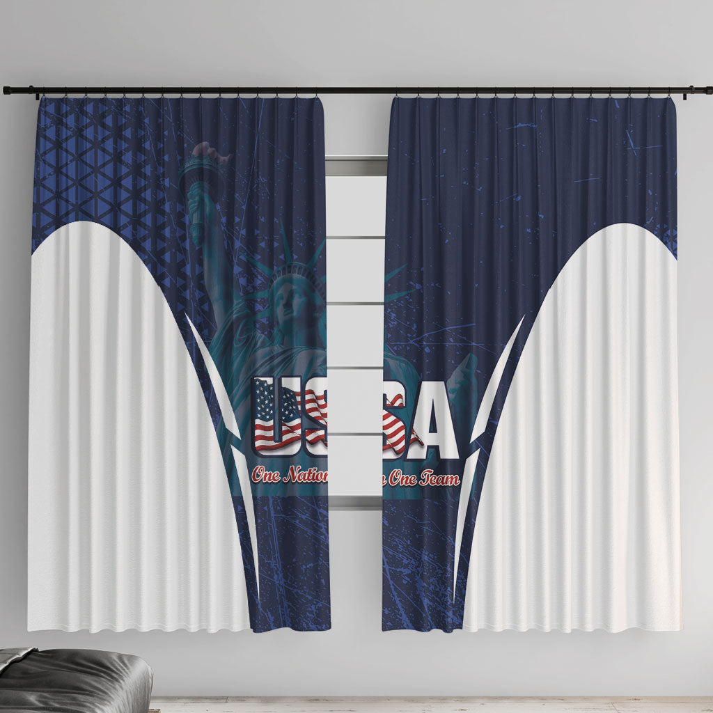 United States 2026 Soccer Window Curtain Go USA One Nation One Team