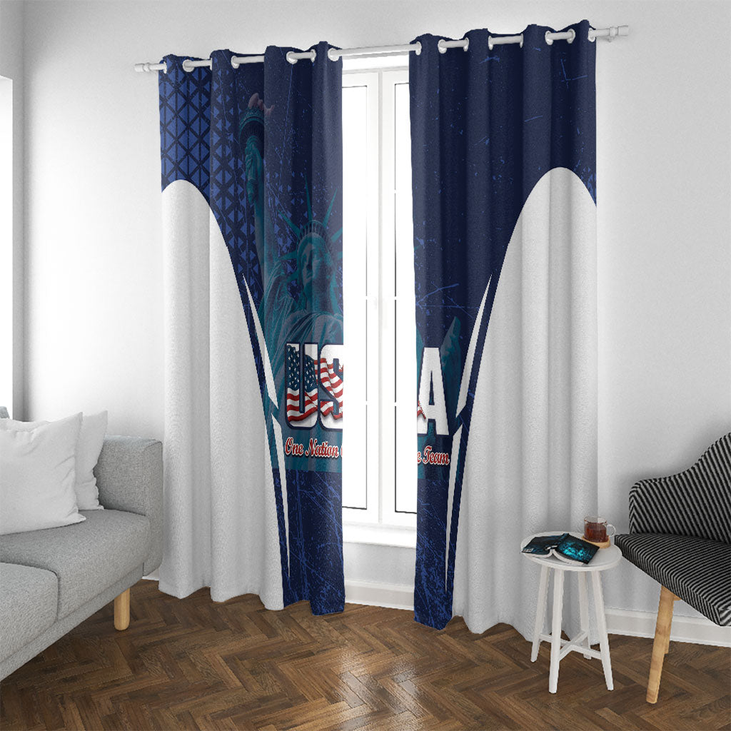 United States 2026 Soccer Window Curtain Go USA One Nation One Team