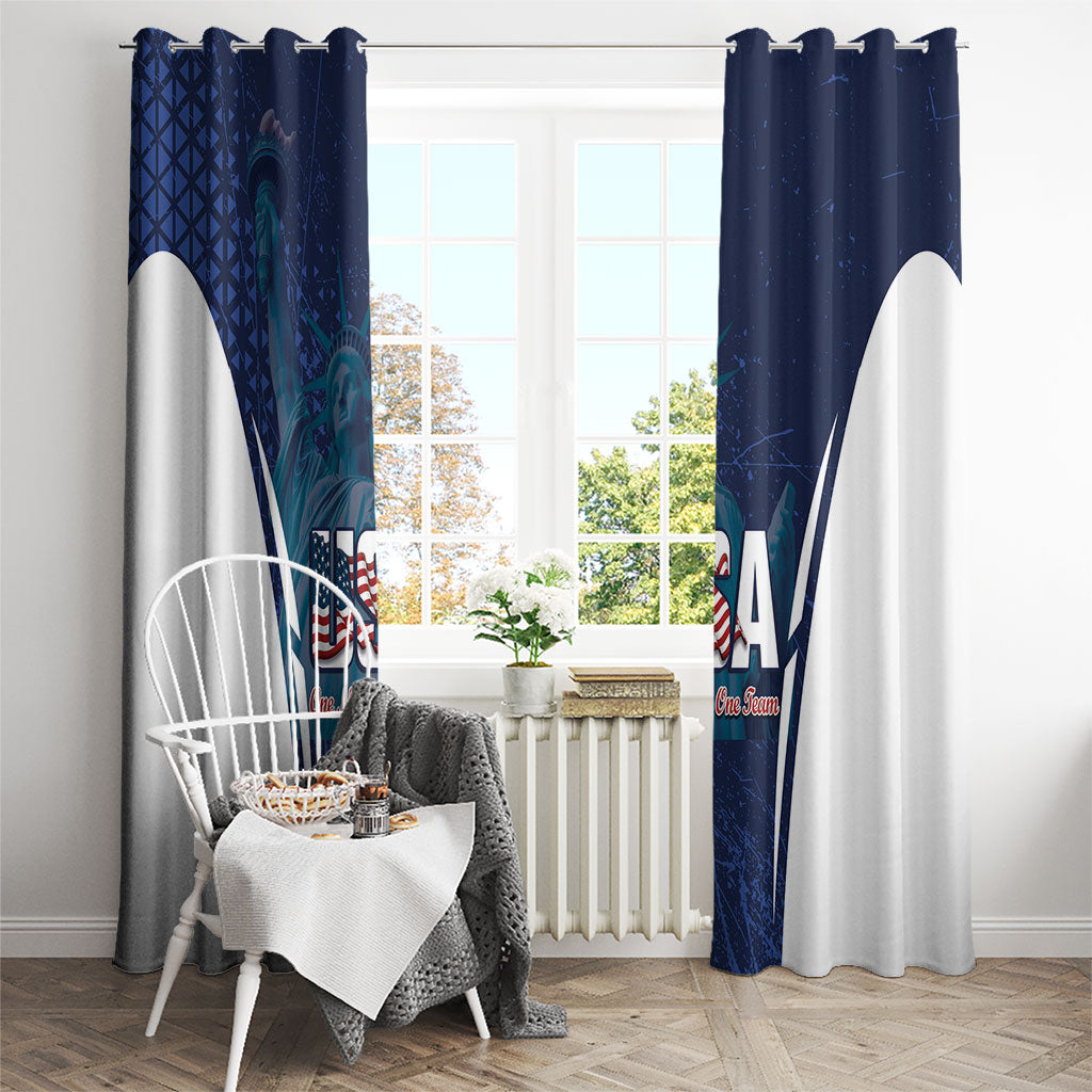 United States 2026 Soccer Window Curtain Go USA One Nation One Team