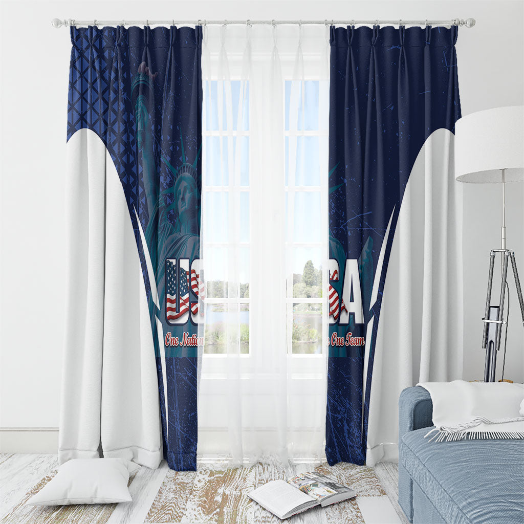 United States 2026 Soccer Window Curtain Go USA One Nation One Team