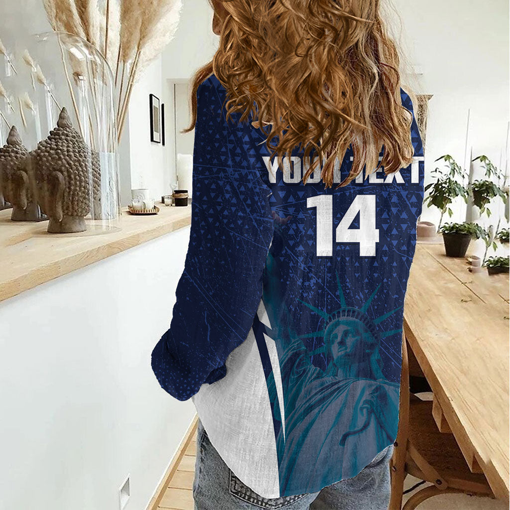 United States 2026 Soccer Custom Women Casual Shirt Go USA One Nation One Team