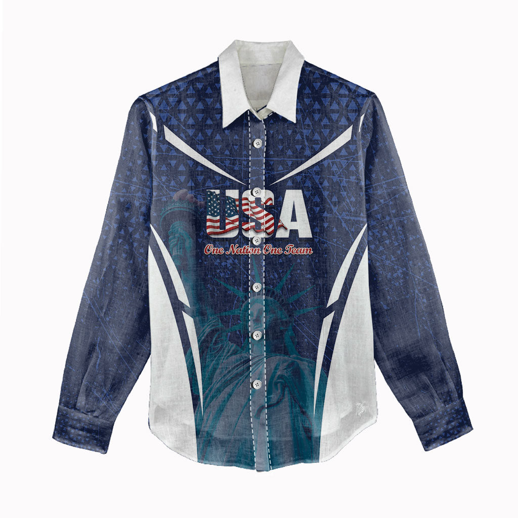 United States 2026 Soccer Custom Women Casual Shirt Go USA One Nation One Team