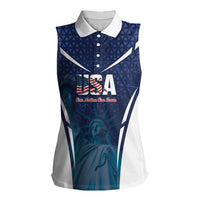 United States 2026 Soccer Custom Women Sleeveless Polo Shirt Go USA One Nation One Team
