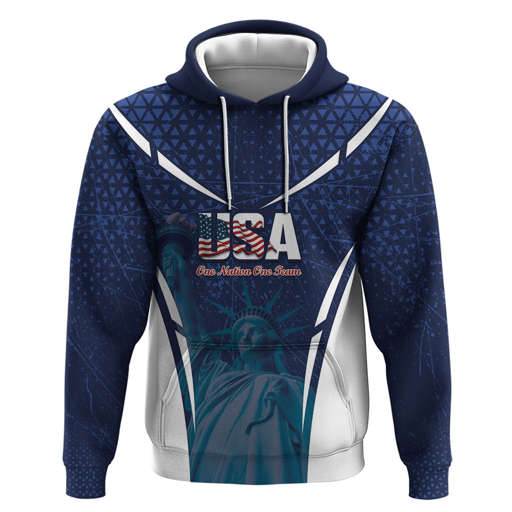 United States 2026 Soccer Custom Zip Hoodie Go USA One Nation One Team