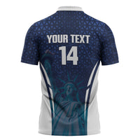 United States 2026 Soccer Custom Zipper Polo Shirt Go USA One Nation One Team