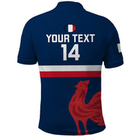 Personalised France Rugby Polo Shirt 2023 Allez Les Bleus World Cup - Wonder Print Shop
