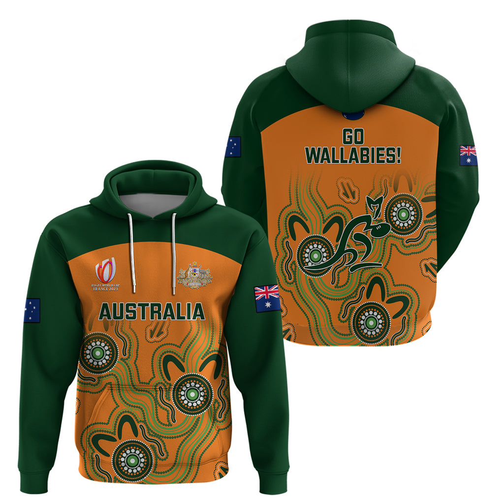 Australia Rugby Hoodie 2023 Go Wallabies Aboriginal World Cup - Wonder Print Shop