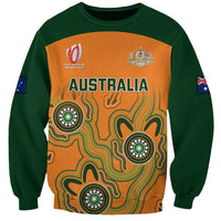 Australia Rugby Sweatshirt 2023 Go Wallabies Aboriginal World Cup - Wonder Print Shop