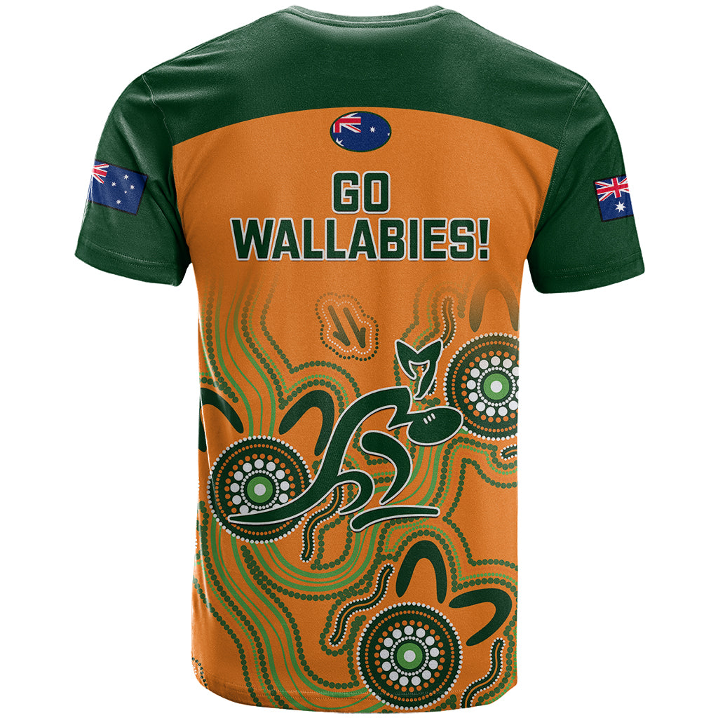 Australia Rugby T Shirt 2023 Go Wallabies Aboriginal World Cup - Wonder Print Shop