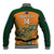 Personalised Australia Rugby Baseball Jacket 2023 Go Wallabies Aboriginal World Cup - Wonder Print Shop