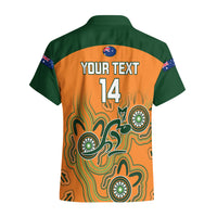 Personalised Australia Rugby Hawaiian Shirt 2023 Go Wallabies Aboriginal World Cup - Wonder Print Shop