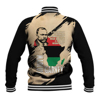 Marcus Garvey Day Baseball Jacket UNIA Flag Mix African Map - Wonder Print Shop