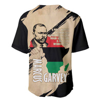 Marcus Garvey Day Baseball Jersey UNIA Flag Mix African Map - Wonder Print Shop