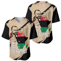 Marcus Garvey Day Baseball Jersey UNIA Flag Mix African Map - Wonder Print Shop