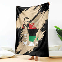 Marcus Garvey Day Blanket UNIA Flag Mix African Map - Wonder Print Shop