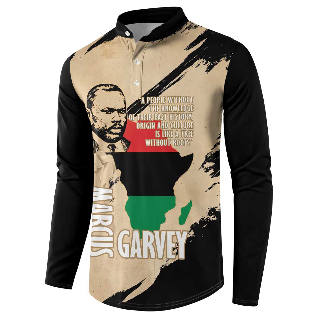 Marcus Garvey Day Button Sweatshirt UNIA Flag Mix African Map - Wonder Print Shop