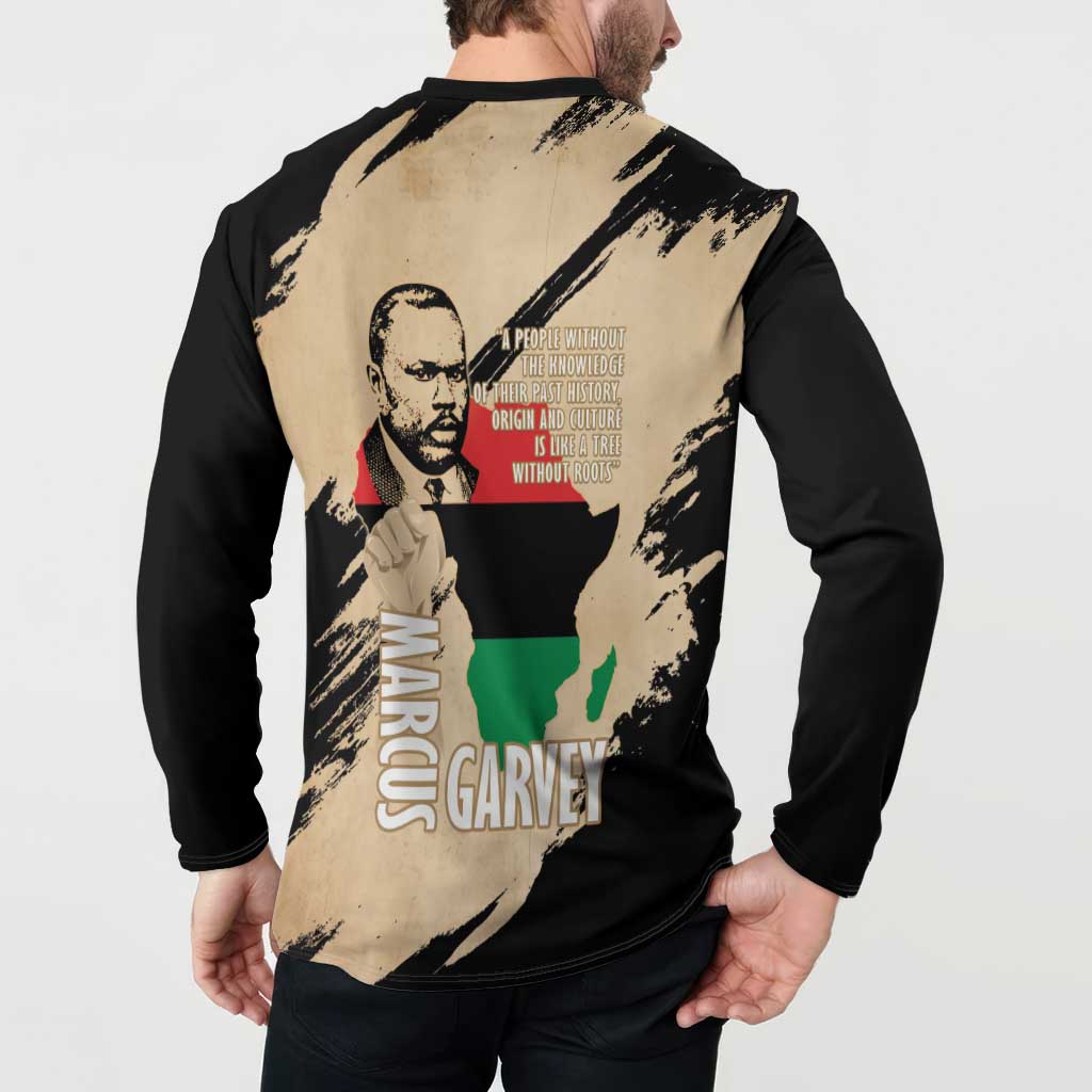 Marcus Garvey Day Button Sweatshirt UNIA Flag Mix African Map - Wonder Print Shop