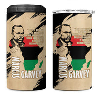 Marcus Garvey Day 4 in 1 Can Cooler Tumbler UNIA Flag Mix African Map - Wonder Print Shop