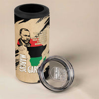 Marcus Garvey Day 4 in 1 Can Cooler Tumbler UNIA Flag Mix African Map - Wonder Print Shop