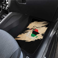 Marcus Garvey Day Car Mats UNIA Flag Mix African Map - Wonder Print Shop