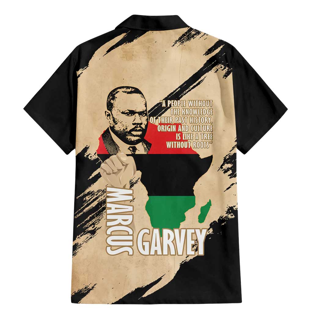 Marcus Garvey Day Family Matching Mermaid Dress and Hawaiian Shirt UNIA Flag Mix African Map - Wonder Print Shop