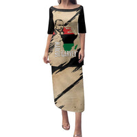 Marcus Garvey Day Family Matching Puletasi and Hawaiian Shirt UNIA Flag Mix African Map - Wonder Print Shop