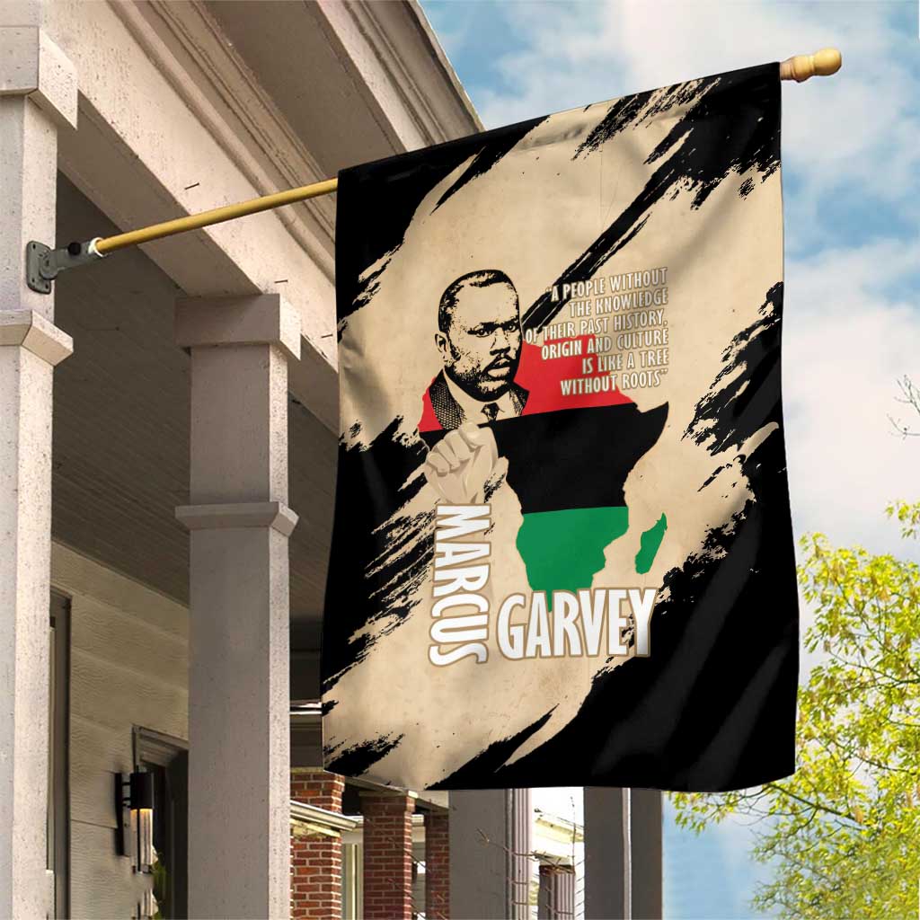 Marcus Garvey Day Garden Flag UNIA Flag Mix African Map - Wonder Print Shop