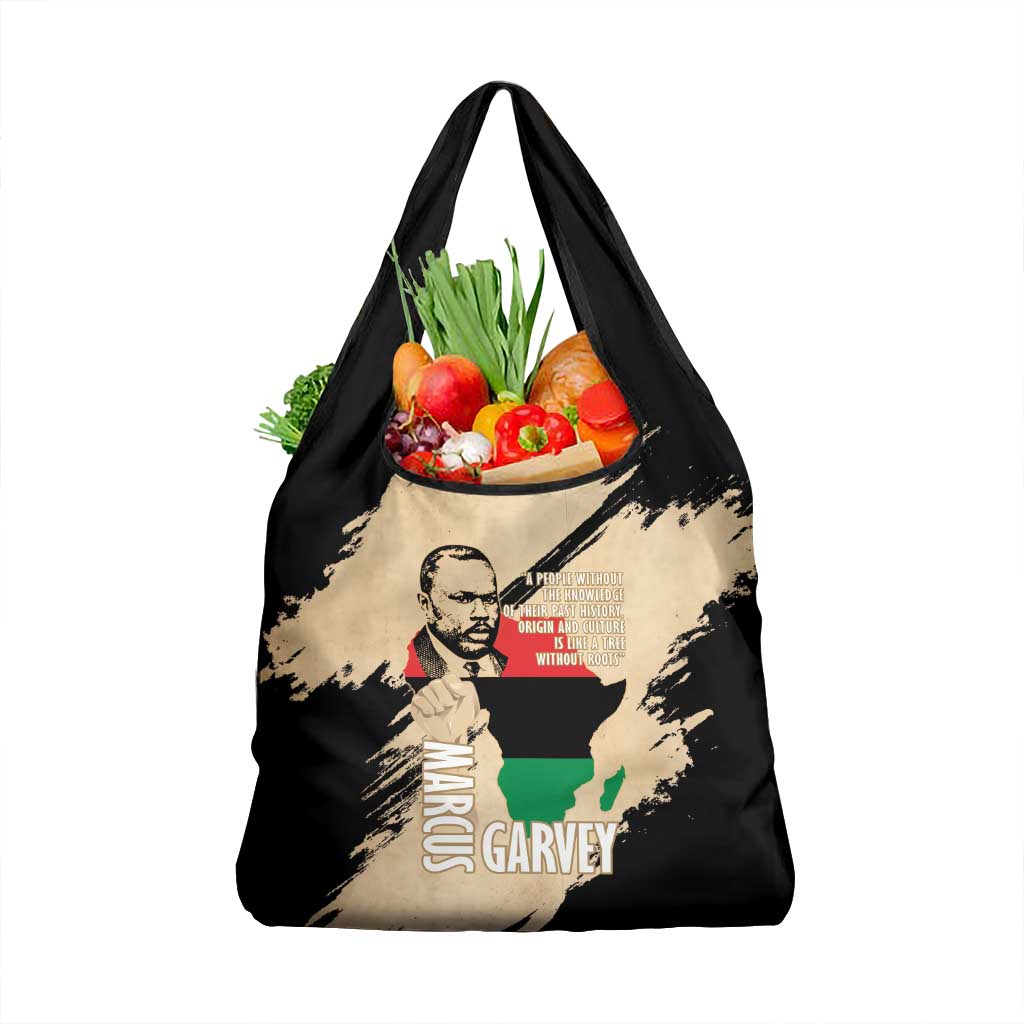 Marcus Garvey Day Grocery Bag UNIA Flag Mix African Map - Wonder Print Shop