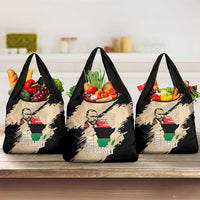Marcus Garvey Day Grocery Bag UNIA Flag Mix African Map - Wonder Print Shop