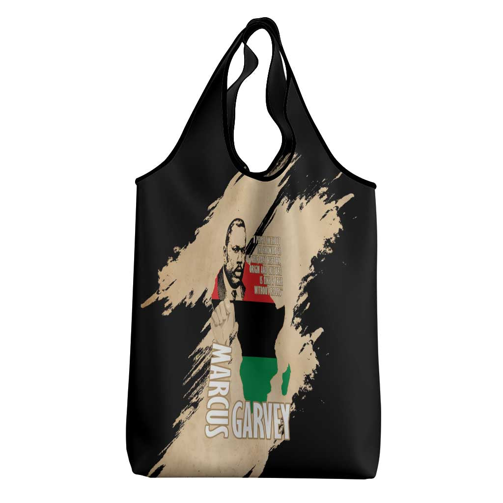Marcus Garvey Day Grocery Bag UNIA Flag Mix African Map - Wonder Print Shop