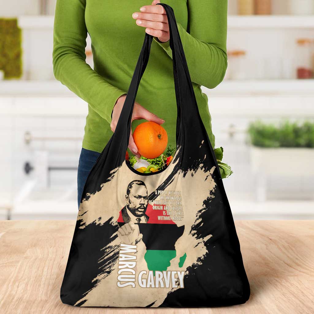 Marcus Garvey Day Grocery Bag UNIA Flag Mix African Map - Wonder Print Shop