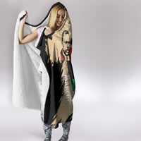 Marcus Garvey Day Hooded Blanket UNIA Flag Mix African Map - Wonder Print Shop