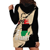 Marcus Garvey Day Hoodie Dress UNIA Flag Mix African Map - Wonder Print Shop