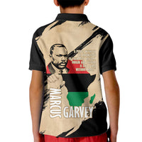 Marcus Garvey Day Kid Polo Shirt UNIA Flag Mix African Map - Wonder Print Shop