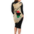 Marcus Garvey Day Long Sleeve Bodycon Dress UNIA Flag Mix African Map - Wonder Print Shop