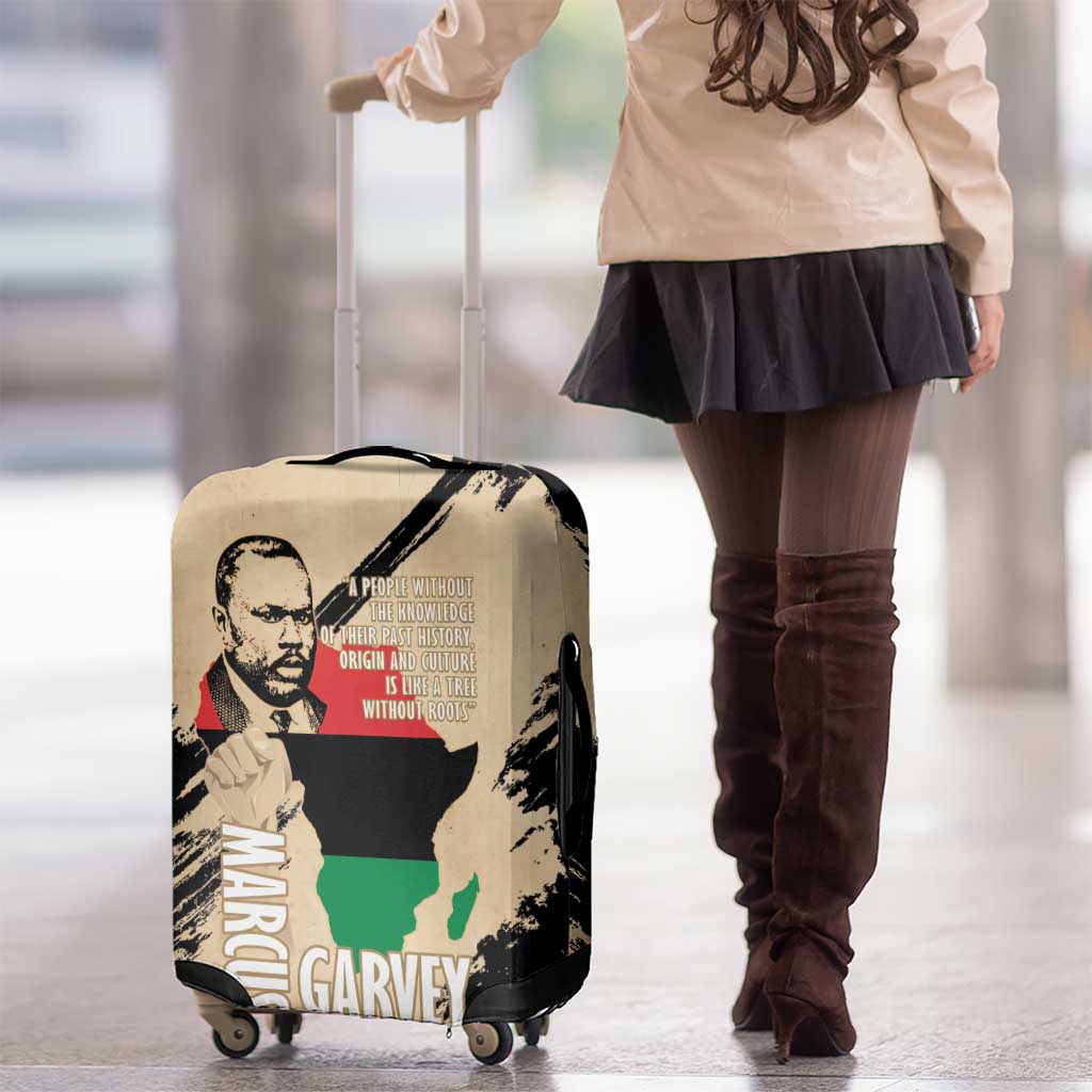 Marcus Garvey Day Luggage Cover UNIA Flag Mix African Map - Wonder Print Shop