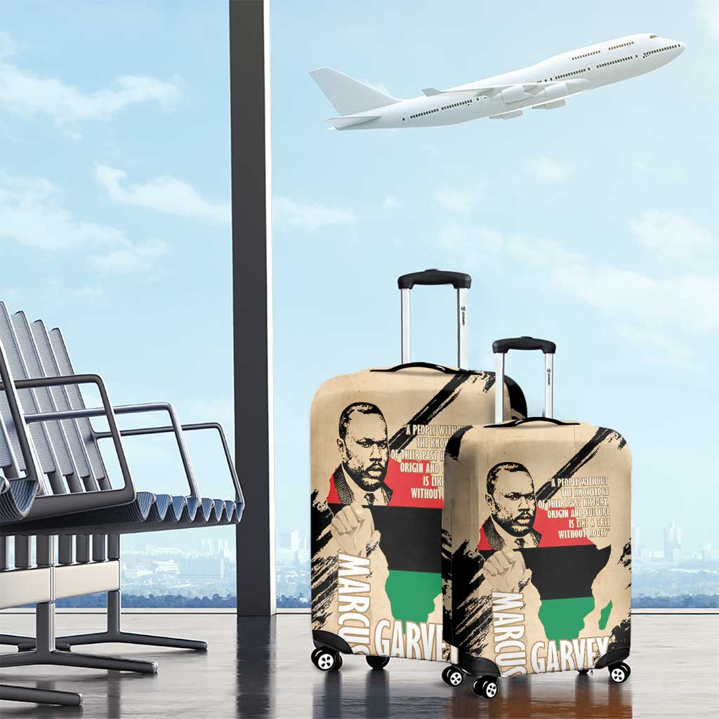 Marcus Garvey Day Luggage Cover UNIA Flag Mix African Map - Wonder Print Shop