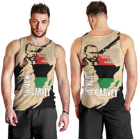 Marcus Garvey Day Men Tank Top UNIA Flag Mix African Map - Wonder Print Shop