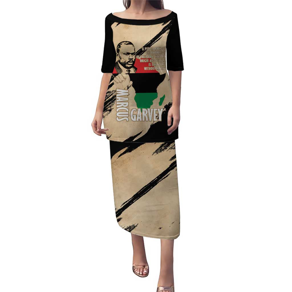 Marcus Garvey Day Puletasi UNIA Flag Mix African Map - Wonder Print Shop