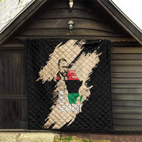 Marcus Garvey Day Quilt UNIA Flag Mix African Map - Wonder Print Shop