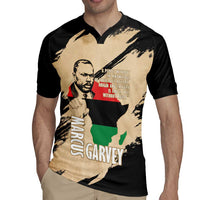 Marcus Garvey Day Rugby Jersey UNIA Flag Mix African Map - Wonder Print Shop