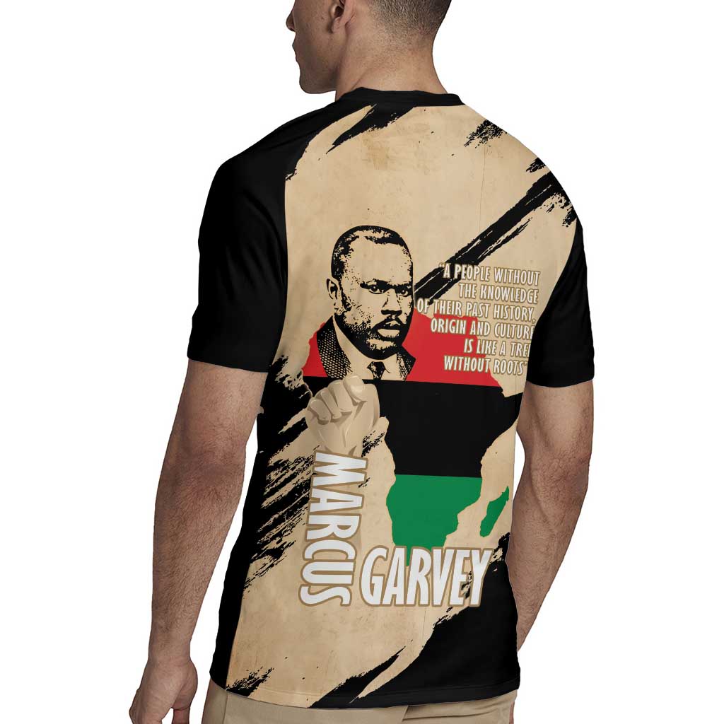 Marcus Garvey Day Rugby Jersey UNIA Flag Mix African Map - Wonder Print Shop